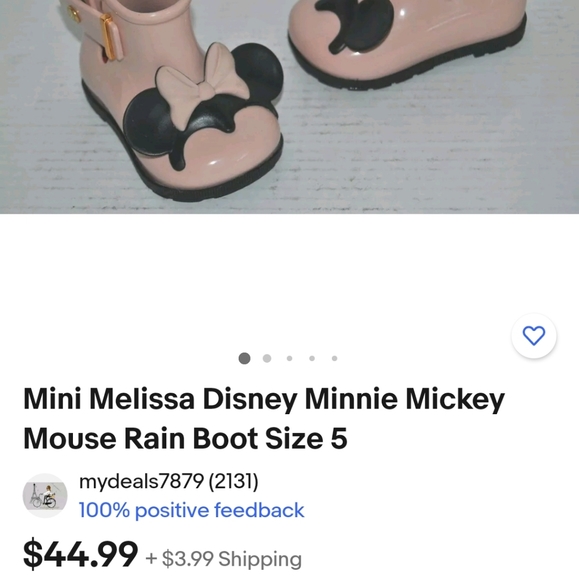  MINI MELISSAMini Sugar Rain and Disney Twins Girls PVC Minnie and Mickey Rain - Picture 7 of 7